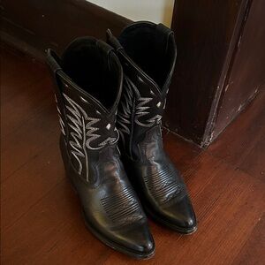 Tecovas Black Heeled Western Boots